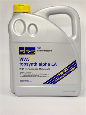 SRS Масло моторное VIVA 1 topsynth alpha LA 5W-30 (4 л) MB 229.52 4033885000540 - фото 4478